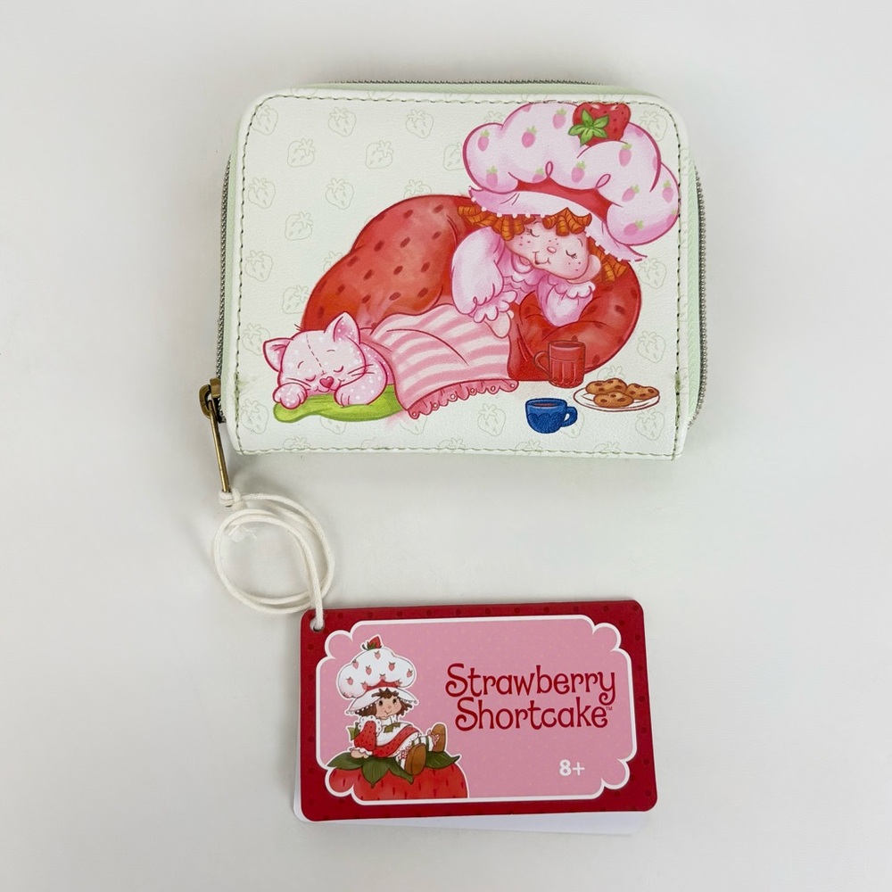 Loungefly Strawberry Shortcake Slumber Party Mini Wallet New With Tags - Picture 1 of 8